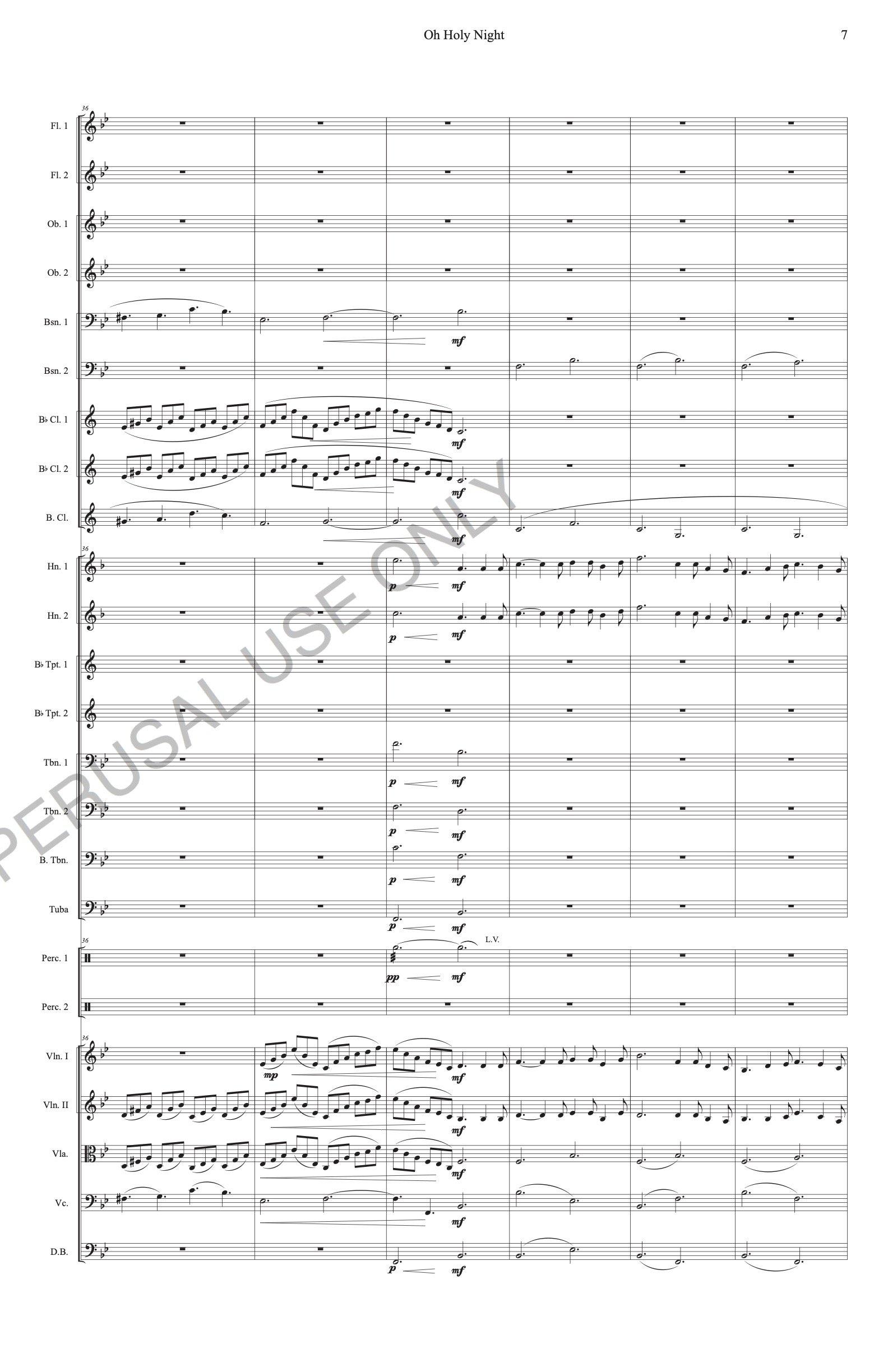 Symphony Orchestra sheet music: Oh Holy Night - A Magical Christmas Music - ChaipruckMekara
