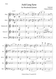 Woodwind Quintet sheet music - Auld Lang Syne