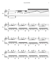 Carol of the Bells for Piano Solo