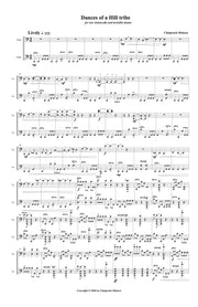 Dances of a Hill Tribe for Two Cellos and Invisible Drums (Transcription) (score+parts)