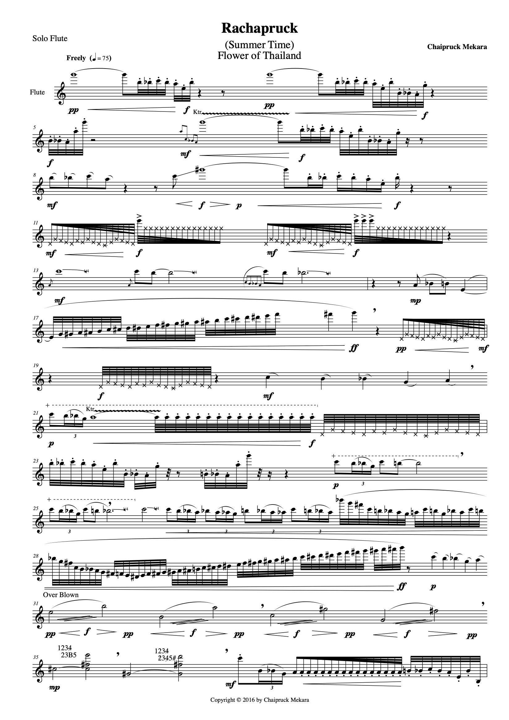 Song of Time Sheet music for Flute (Solo)