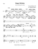Happy Birthday to You - arrangement for Solo Violin and Voices (score+parts) - ChaipruckMekara