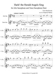 Audio Mp3 - Tenor Saxophone Hark! the Herald Angels Sing