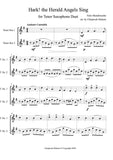 Hark! the Herald Angels Sing for Tenor Saxophone Duet (score+part)