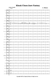 Kheak Choen Joaw Fantasy for Symphonic Band (Score + Parts)