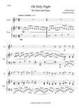 Oh Holy Night for Flute and Piano (score+part) - ChaipruckMekara