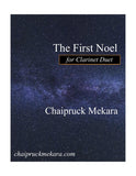 Clarinet Duet sheet music: The First Noel