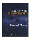 The First Noel for Saxophone Quartet (SATB)